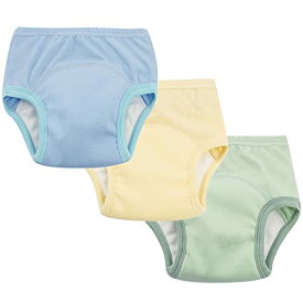 Enfants Chérisトレーニングパンツ ベビー キッズパンツ トレパン 女児 おねしょ トイレトレーニングパンツ 男の子 女の子 中股6層 3枚組 オーガニックコットン 子供 可愛い 高吸水 通気性 男児 110