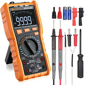 Neoteck テスター デジタルマルチメーター 9999カウント 真の実効値 AC/DC電圧 AC/DC電流 抵抗 静電容量 周波数 デューティ比 温度 NCV ダイオード トランジスタ 連続性測定 VFC機能 日本語説明書付き