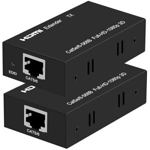 yŁzHDMI GNXe_[ EX60H 60M  Ethernet Pd EDID@\ t HDMI RJ45 ϊ @ CAT6 CAT7 1080P 60Hz 3DʑΉ PC  j^[ TV vWFN^[ o M Zbg PSE F؍