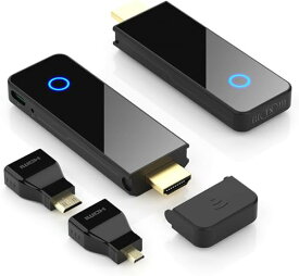 ワイヤレスhdmi無線 HDMI の送信機と受信機、BEQOOL 1080P HD ワイヤレスディスプレイアダプター、2.4/5GHz対応、滑らかなビデオ/可聴周波伝達、ホーム シアターのためのラップトップ、PC、カメラ、Blu-ray、PS5 のための 98FT