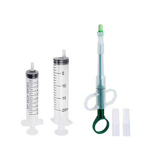 ペット 投薬器 給水 シリンジ 介護補助 流動食 給水器 犬猫用 ペットピル 摂食ツール 経口投薬器 10ml 20ml (3本セット)