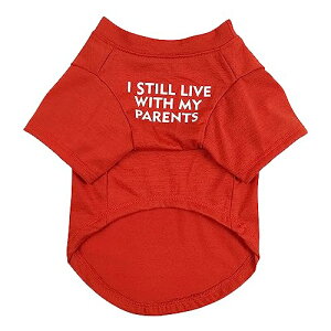 Jimjis 犬服 春 夏 秋 冬 犬の服 タンクトップ ペット服 犬 服 猫服 薄手 半袖 可愛い ドッグウェア洋服 猫の服 通気 伸縮性 散歩 お出かけ 犬 抜け毛保護 服 レッド