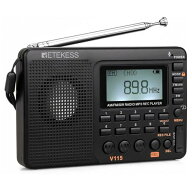 Retekess V115 小型短波ラジオ AM/FM/SW ポータブルラジオ USB-C充電式 Micro SDカード MP3ステレオ 日本…