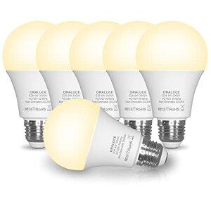 ORALUCE LED�d�� E26���� 9W 900lm 60W�`���� ���P�x �d���F 3000K �L�z���^�C�v �����F �ȃG�l ���`���Ή� �����s�� 6��