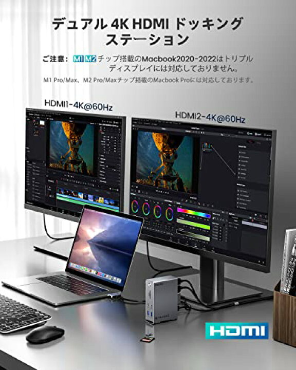 楽天市場】GIISSMO Macbook Pro/Air専用 14-IN-2 ドッキング 
