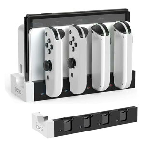 Switch & Switch L@EL WCRp [dX^h Joy-Con Rg[[[ d Ή [ ̌^ 4䓯[ d\ WCRE/ }[d LEDwvt ()