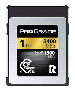 ProGrade Digital CFexpress 4.0 Type B GOLD 1TB [J[h (őǍ3400MB/s ő发3000MB/s 1500MB/s) vO[hfW^ KAi