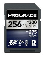 ProGrade Digital SDXC UHS-II V90 IRIDIUM 256GB メモリーカード (最大読込300MB/s 最大書込275MB/s) プ…