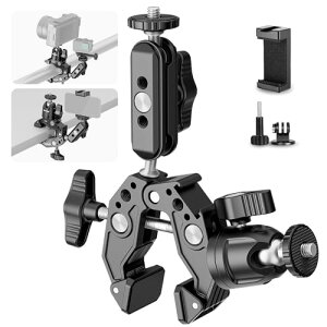 NEEWER �X�[�p�[�N�����v 3�f���A���{�[���w�b�h�}�W�b�N�A�[���A�{�[���w�b�h�A�_�v�^�[�A�R�[���h�V���[�A�X�}�z�z���_�[�A�A�N�V�����J�����N�����v�}�E���g�t�� ����/�ی^�\�ʗp �R��