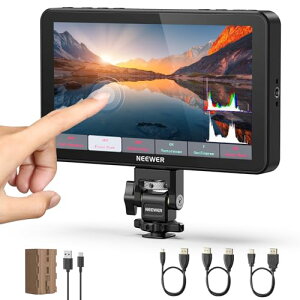 NEEWER F700 7" JtB[hj^[ 3D LUTt2000nit HD 1920x1080 IPS^b`XN[ 4K HDMI[vC/AEg s[NtH[JXDSLRrfIAVXgHDRg` R[hV[}Eg 5200mAh obe