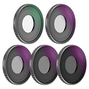 NEEWER ND/CPLtB^[Zbg DJI Osmo Action 3ɑΉ HDwKX ND8/PL+ND16/PL+ND32/PL+ND64/PL+CPLtB^[ A~t[ }`R[eBO ANVJANZT[ 5pbN