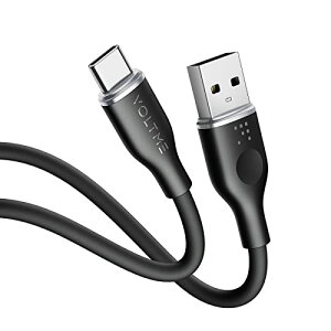 VOLTME USB Type C P[u _炩VR ܂Ȃ fh~ ^Cvc P[u }[d QuickCharge3.0Ή Xperia/Galaxy/LG/iPad Pro/MacBook ̑ Android(AhCh)  USB-C@Ή ݑΖx 