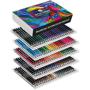 Roleness 色鉛筆 120色 水彩色鉛筆 子供と大人の塗り絵 色鉛筆セット 柔らかい芯 プロ 水性色鉛筆 いろえんぴつ 収納ケース 鉛筆削り付き