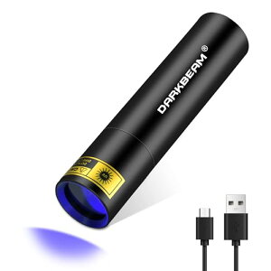 DARKBEAM UVd 365nm ubNCg ~j & ptȃEbhv USB -C LED [d ubNCg d |Pbg ybg  Ao - uARꌟmAd
