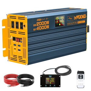 MWXNE Co[^[ g 24v 100v 2000w ő4000W DC24Vi)AC100V()ɕϊ PD60W QC3.0}[d USB&Type-C 4|[g 50/60Hzؑ։\ 2Rtu nk/d/Ԓ/Lv/D/RVL