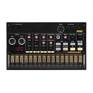 KORG �A�i���O ���Y���}�V�� volca beats 16�X�e�b�v�V�[�P���T�[ �d�r�쓮 �X�s�[�J�[���� �w�b�h�t�H���g�p�� �ǂ��ł��g����R���p�N�g�T�C�Y