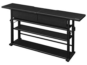 Bauhutte( oEqbe ) GNXeVfXN ~ j^[ fBXvC X^h (  120 × s 25 cm  59~80 cm ) ubN BHC-1200H-BK