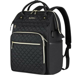 [EMPSIGN] 17 Inch Laptop Backpack for Women Men Work Laptop Bag Large Capacity with USB Port, Waterproof Purse Backpacks Teacher Nurse Travel Bags Casual Daypacks for School, College, Business, Black