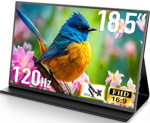 CUIUIC oCj^[ 18.5C` 1920*1080FHD ʃQ[~Oj^[ 120Hz oCfBXvC|[^uj^[ IPStpl  HDR[h USB C/mini HDMI Xs[J[ X^ht