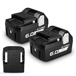 TASHIN BSL1860 ���� 18v �o�b�e���[ �݊� 6.0Ah LED�c�ʕ\�� 2�Z�b�gHiKOKI�����H�@���`�E���C�I�� �o�b�e���[ BSL1860b BSL1830 BSL1840 BSL1850 �Ή� ����18V�d���H������p�d�r
