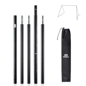 GOGlamping V^ 񖔐ڑ|[ 񖔃|[̓V|[ |[ A~ t^}^ ҃|[ |[ pbvegp Lk|[ y A6061 19mm 6iK߉\ 185-210CM [ܕt