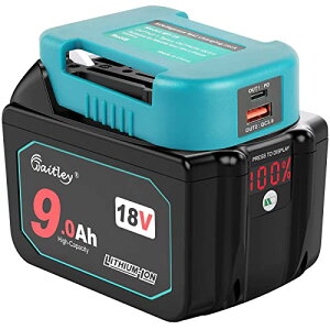 Waitley}L^18v݊obe[ BL1890Be9000mAh LEDfW^cʕ\ USB[dA_v^[t݊BL1830B BL1860B`ECIobe[Z PSE}[N [J[12