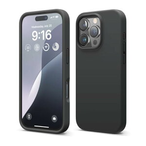�yelago�z iPhone 16 Pro �Ή� �P�[�X �V���R�� �ϏՌ� �X�}�z�P�[�X �w�� �h�~ �T���T�� �V���R���P�[�X [ iPhone16Pro �A�C�t�H�� 16 �v�� �Ή� �g�уP�[�X ] iPhone 16Pro Case SILICONE CASE �u���b�N