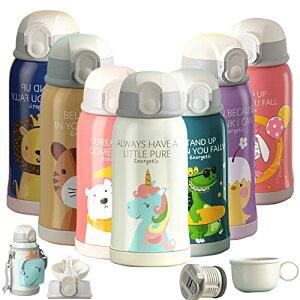 TSQIBU ���� �^��f�M ���@�r �P�[�^�C�}�O 550ml 2WAY �ۗ� �ۉ� �X�g���[ �R�b�v�t�� �R��܂��񐅓��J�o�[ ���킢�������̃p�^�[�� 316�X�e�����X �� �q�ǂ� ���킢�� �L�b�Y ���@�r �q�� ����