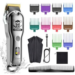 Hatteker Profi Haarschneidemaschine Haarschneider �����Z�b�g�v���t�F�b�V���i���j���p�����J�b�gIPX 7�h���R�[�h���X�Ђ�/������