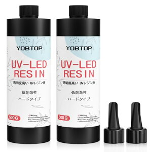 YOBTOP ���W���t 1000g UV���W���t ��e�� �������� �}���ɍd�� �n�[�h�^�C�v ��S�x �l�֗p ���S�� UV���W�� UV-LED�Ή� DIY ����N���t�g �W���G���[ �f�U�C�� �p�r�L��