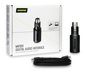 SHURE MVX2U }CNp wbhzo͕t XLR-USBϊA_v^[ fW^ I[fBIC^[tF[Xyzy|Cg5{z
