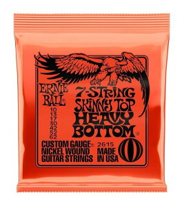 ERNIE BALL 2615 ×1 [10-62] SKINNY TOP HEAVY BOTTOM SLINKY 7-STRING 7 GLM^[y[֔ESEsz