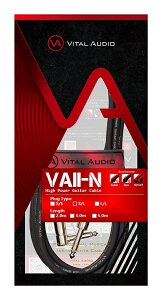 VITAL AUDIO V2N-3SL VAII-N 3.0m S/L (2Pストレート/2P L型) ギターケーブル シールド【送料無料】