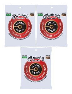 MARTIN MA530T ×3 [10-47] AUTHENTIC ACOUSTIC LIFESPAN 2.0/Extra Light AR[XeBbNM^[y[֔ESEsz