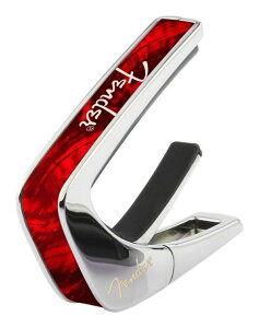 Thalia Capos Red Angel Wing with White Spaghetti Logo/Chrome タリア カポ Fender ロゴ入り ギター用 カポタスト【送料無料】