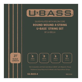 【ウクレレベース弦 ×1セット】KALA KA-BASS4 U-BASS用 ラウンドワウンド ガット弦 ウクレレベース 弦【メール便発送・全国送料無料・代金引換不可】