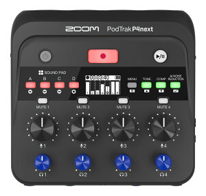 ZOOM PodTrak P4next �������4XLR���̓|�b�h�L���X�g���R�[�_�[�y���������z