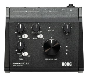 KORG microAudio22 �R���O �I�[�f�B�I �C���^�[�t�F�[�X�y���������z