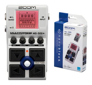 ZOOM MS-50G+(nanoblock NB-MS-50G+�t) �R���p�N�g�G�t�F�N�^�[�T�C�Y�̃}���`�G�t�F�N�^�[/�ŐV100�G�t�F�N�g����/�ő�6�G�t�F�N�g�����g�p�\�y���������z