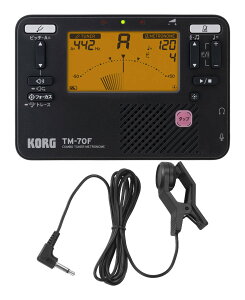 KORG TM-70F BK+Aria ATM-15�Z�b�g �`���[�i�[/���g���m�[��(�u���b�N)+�R���^�N�g�}�C�N�Z�b�g�y���[���֔����E�S�����������E��������s�z