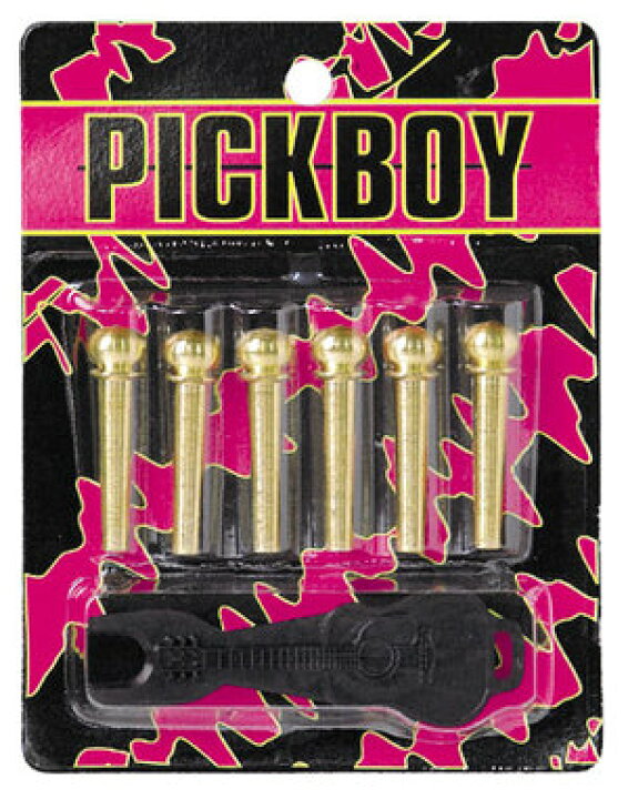 PICKBOY BP-150 真鍮 ブリッジピン ピックボーイ PB BP-150【メール便発送・全国送料無料・代金引換不可】【smtb-TK】 さくら山楽器 PICKBOY ピックボーイ ブリッジピン BP-150