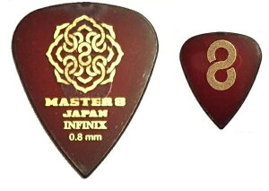 【10枚セット】MASTER8 JAPAN IFS-TD080 ×10 INFINIX ティアドロップ 0.8mm HARD GRIP 滑り止め加工 ギター ピック 【メール便発送・全国送料無料・代金引換不可】