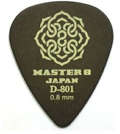 【10枚セット】MASTER8 JAPAN D801-TD080 ×10 D-801 ポリアセタール ティアドロップ 0.8mm ギターピック【メール便発送・全国送料無料・代金引換不可】【ポイント5倍】