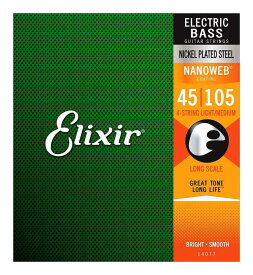 エリクサー Elixir 14077[45-105] ベース弦x1セット【メール便発送・全国送料無料・代金引換不可】【ポイント2倍】