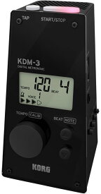 KORG KDM3-BK コルグ デジタル・メトロノーム KDM-3 BLACK【ポイント2倍】【smtb-TK】【送料無料】
