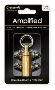 Crescendo PRO Amplified 20 ボーカリスト用/ミュージシャン用/ライブ用 イヤープロテクター 耳栓【メール便発送・全国送料無料・代金引換不可】