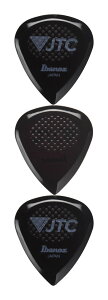 Ibanez JTC1R-ONX/3枚セット/黒 新素材 Tritan 高耐摩耗性 ラバーグリップ 滑り止め ギター ピック 2.5mm【メール便発送・全国送料無料・代金引換不可】