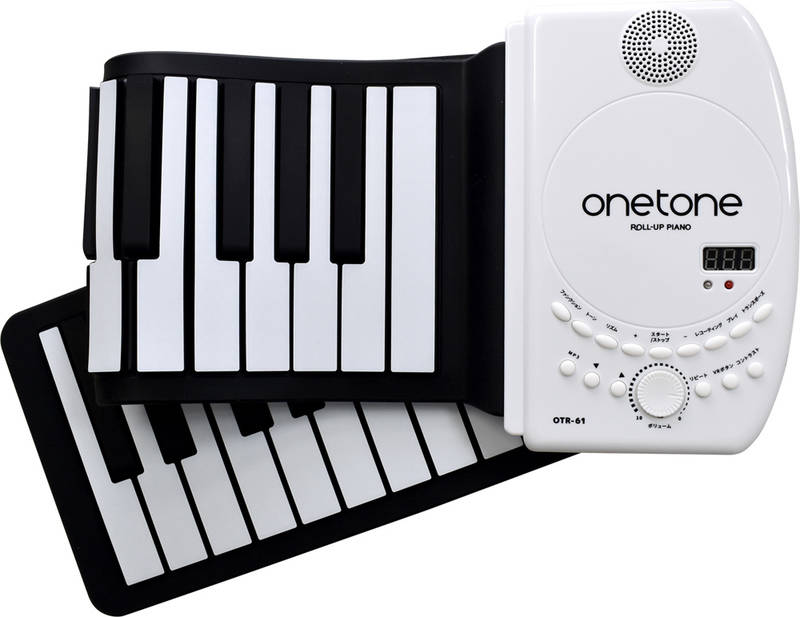 あす楽 onetone OTR-61 新作販売 スピーカー内蔵 充電池駆動 買取 ロールアップピアノ smtb-TK 61鍵盤 送料無料