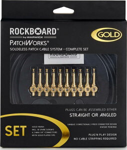 ROCKBOARD by WARWICK PatchWorks Set Gold ����p�b�`�P�[�u���L�b�g �\���_�[���X�v���O(�v���O10��)�y���������z