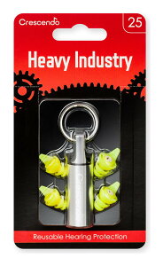 Crescendo Heavy Industry 25 騒音の激しい機械工場用 建設現場用 イヤープロテクター 耳栓【メール便発送・全国送料無料・代金引換不可】